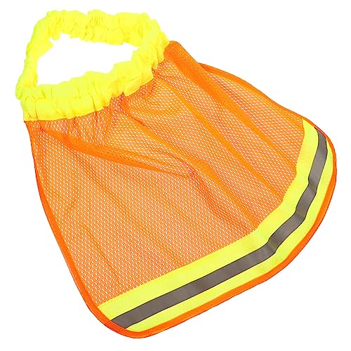 CANIGHT Hutkrempe eines Arbeiters Sicherheitsarbeitshüte Schutzhelm mit Visier voller Krempe reflektorstreifen Gartenarbeit Helm Sonnenblende Sonnenschutz für Schutzhelm Polyester Orange von CANIGHT