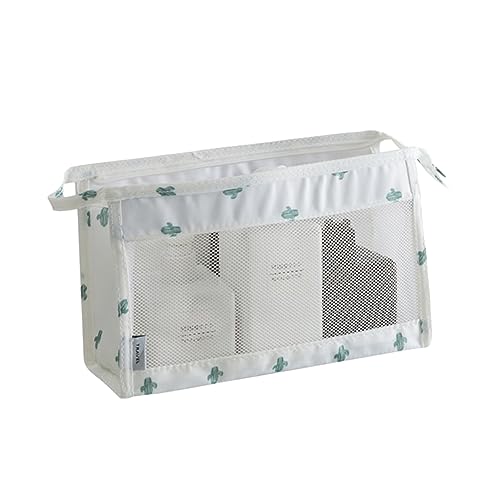 CANIGHT Reise Kosmetiktasche Für Damen Und Herren Tragbare Make up Tasche Mit Transparentem Design Organizer Für Toilettenartikel Und Schminkutensilien Cactus von CANIGHT