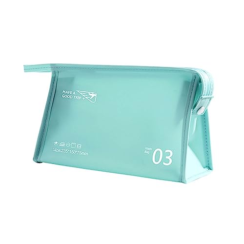 CAOQAO 1 x transparente Make-up-Tasche, Kulturbeutel, multifunktional, Reise-Make-up-Tasche, tragbare Kosmetik-Aufbewahrungstasche, transparente Aufbewahrungstasche, Friseurstationen, tragbar, B, von CAOQAO