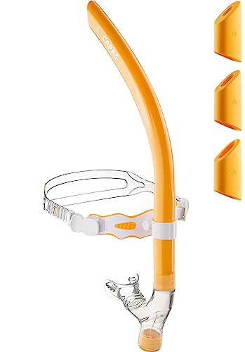 CAPAS Training Schwimmen Schnorchel für Runde Schwimmen, ideale Passform, Schwimmer-Schnorchel mit Flüssigkeit Silikon Mundstück verstellbaren Riemen Swivel Stirnband, für Erwachsene Männer Frauen CAPAS Training Schwimmen Schnorchel für Runde Schwimmen, ideale Passform, Schwimmer-Schnorchel mit Flüssigkeit Silikon Mundstück verstellbaren Riemen Swivel Stirnband, für Erwachsene Männer Frauen von CAPAS