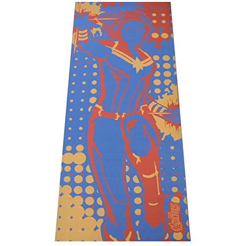 Marvel Captain Marvel Kinder-Yogamatte, rutschfest, für Jungen und Mädchen, Allzweck, PVC, Fitness- und Workout-Zubehör, Marineblau, 3 mm Marvel Captain Marvel Kinder-Yogamatte, rutschfest, für Jungen und Mädchen, Allzweck, PVC, Fitness- und Workout-Zubehör, Marineblau, 3 mm von CAPELLI SPORT
