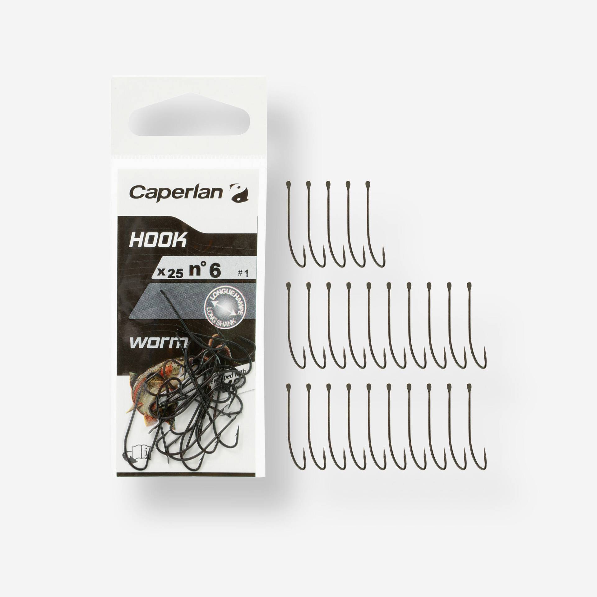 Angelhaken Special Worm Einfachhaken Angelhaken Special Worm Einfachhaken von CAPERLAN