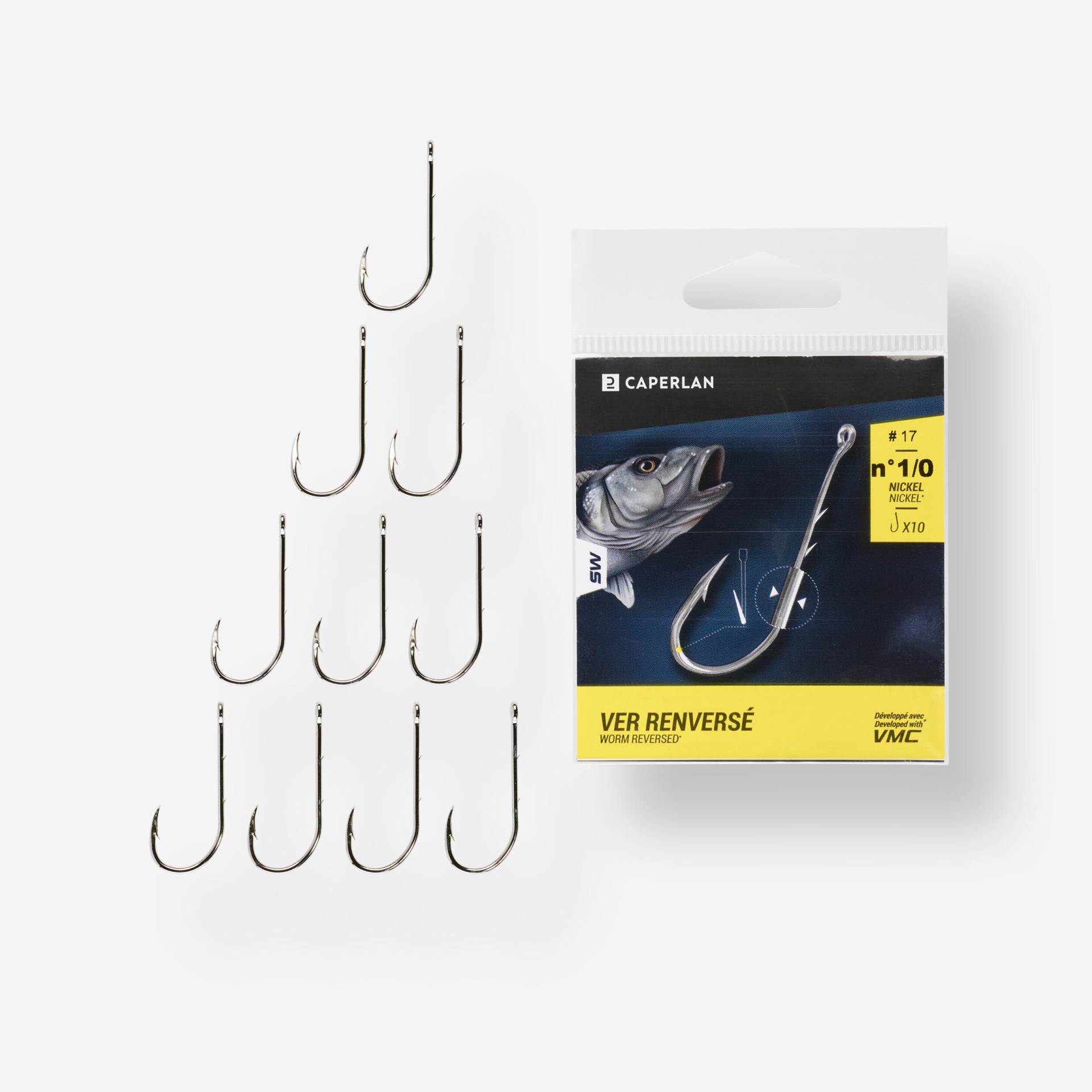 Angelhaken mit Öhr HOOK NICKEL WORM EYE X10 Angelhaken mit Öhr HOOK NICKEL WORM EYE X10 von CAPERLAN