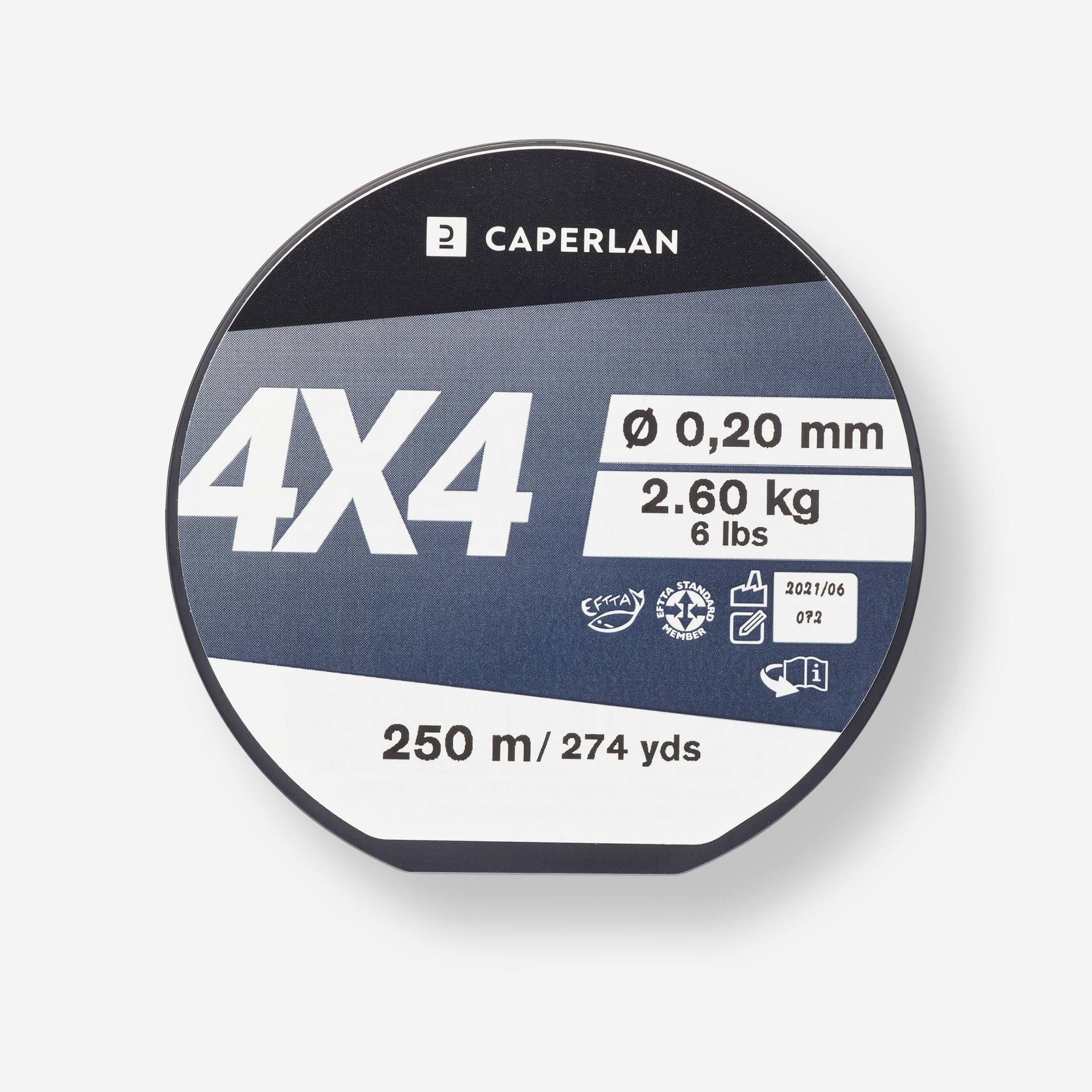 Angelschnur monofil 4x4 250 m Angelschnur monofil 4x4 250 m von CAPERLAN