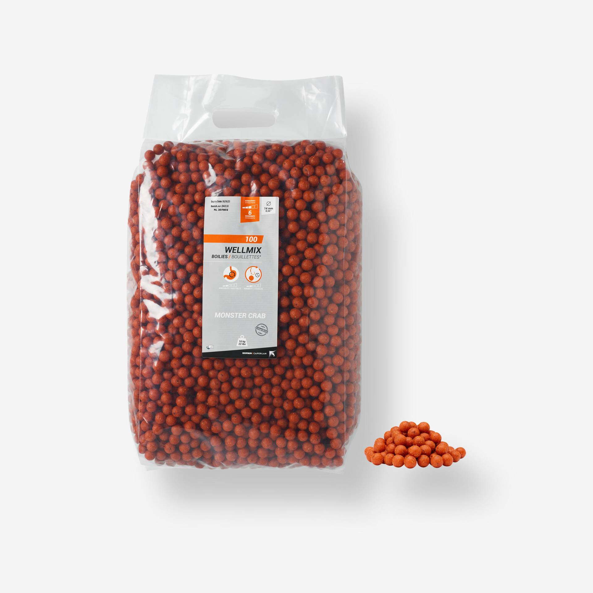 Boilies Wellmix Monstercrab 14 mm 10 kg Boilies Wellmix Monstercrab 14 mm 10 kg von CAPERLAN