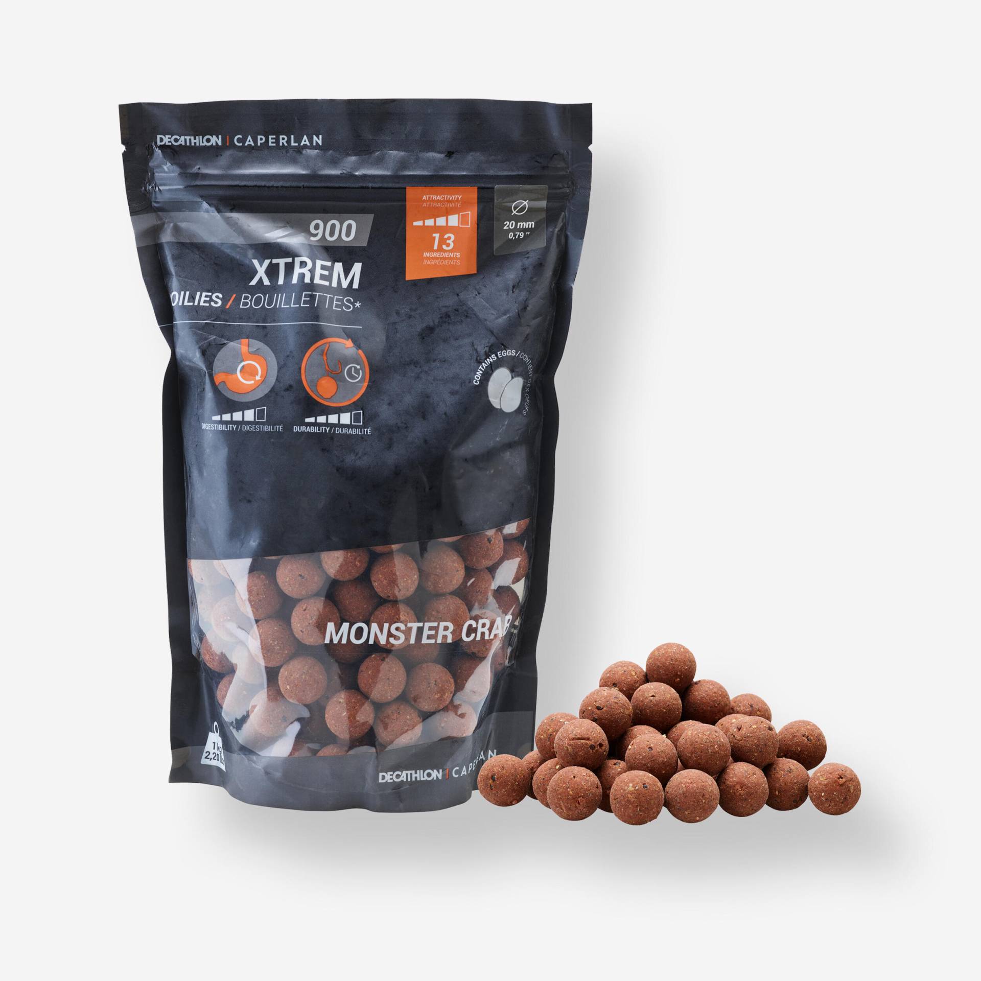 Boilies XTREM 900 Monstercrab 20 mm 1 kg Boilies XTREM 900 Monstercrab 20 mm 1 kg von CAPERLAN
