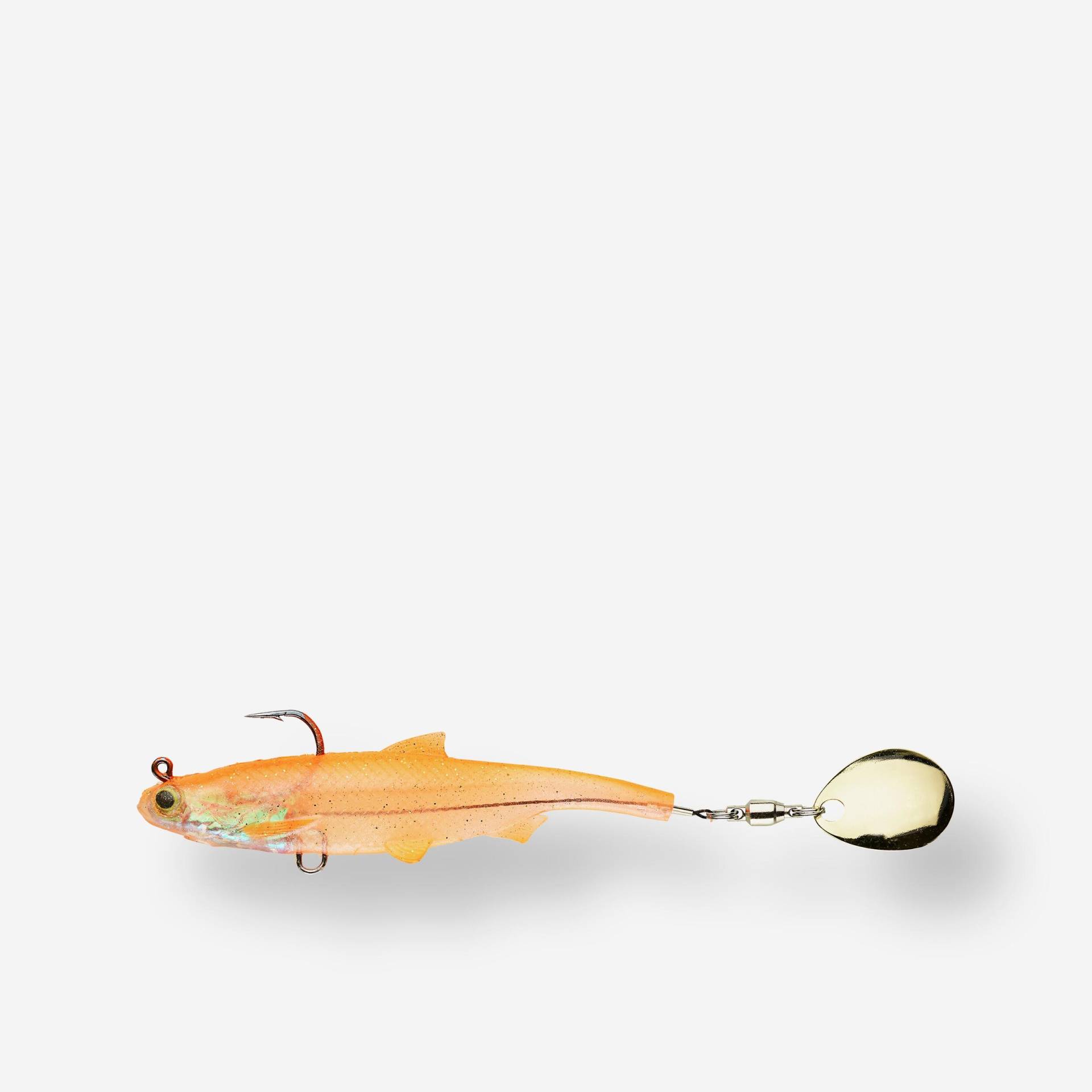 Gummiköder Shad mit Spinnerblatt Roachspin 70 orange Spinnfischen Gummiköder Shad mit Spinnerblatt Roachspin 70 orange Spinnfischen von CAPERLAN