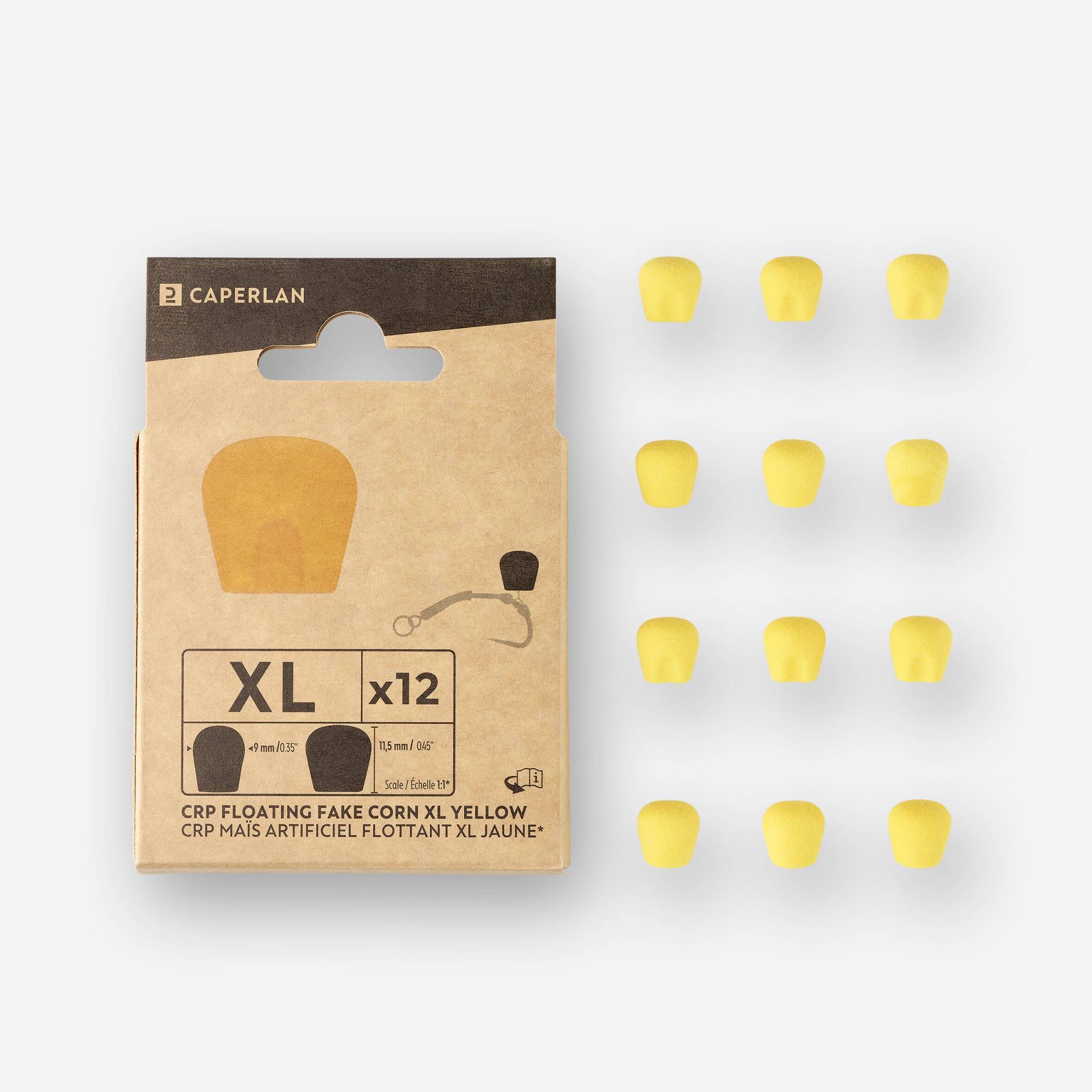 Pop-Up-Mais Karpfenangeln XL gelb 12 Stk. Pop-Up-Mais Karpfenangeln XL gelb 12 Stk. von CAPERLAN