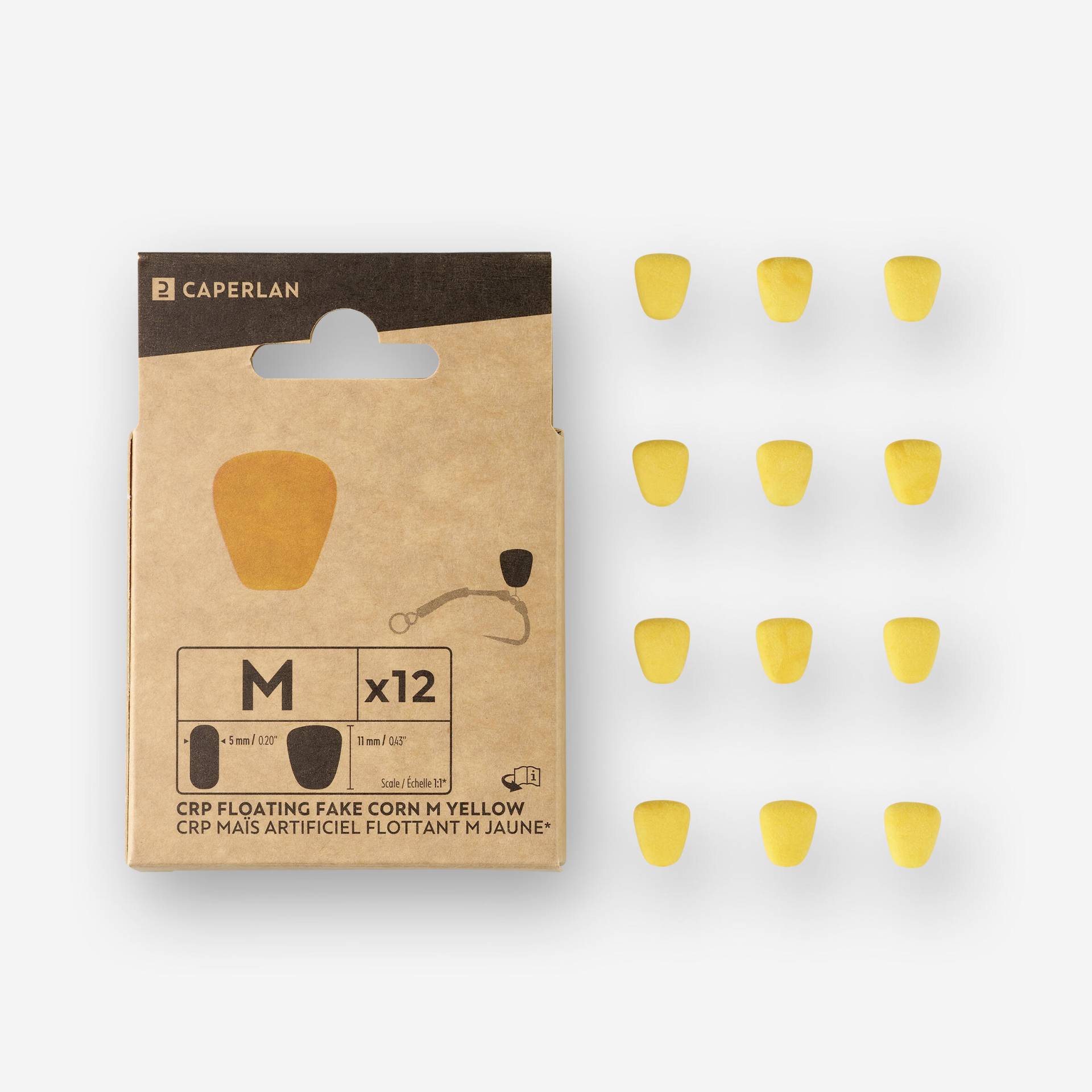 Pop-Up-Mais M Karpfenangeln gelb 12 Stk. Pop-Up-Mais M Karpfenangeln gelb 12 Stk. von CAPERLAN