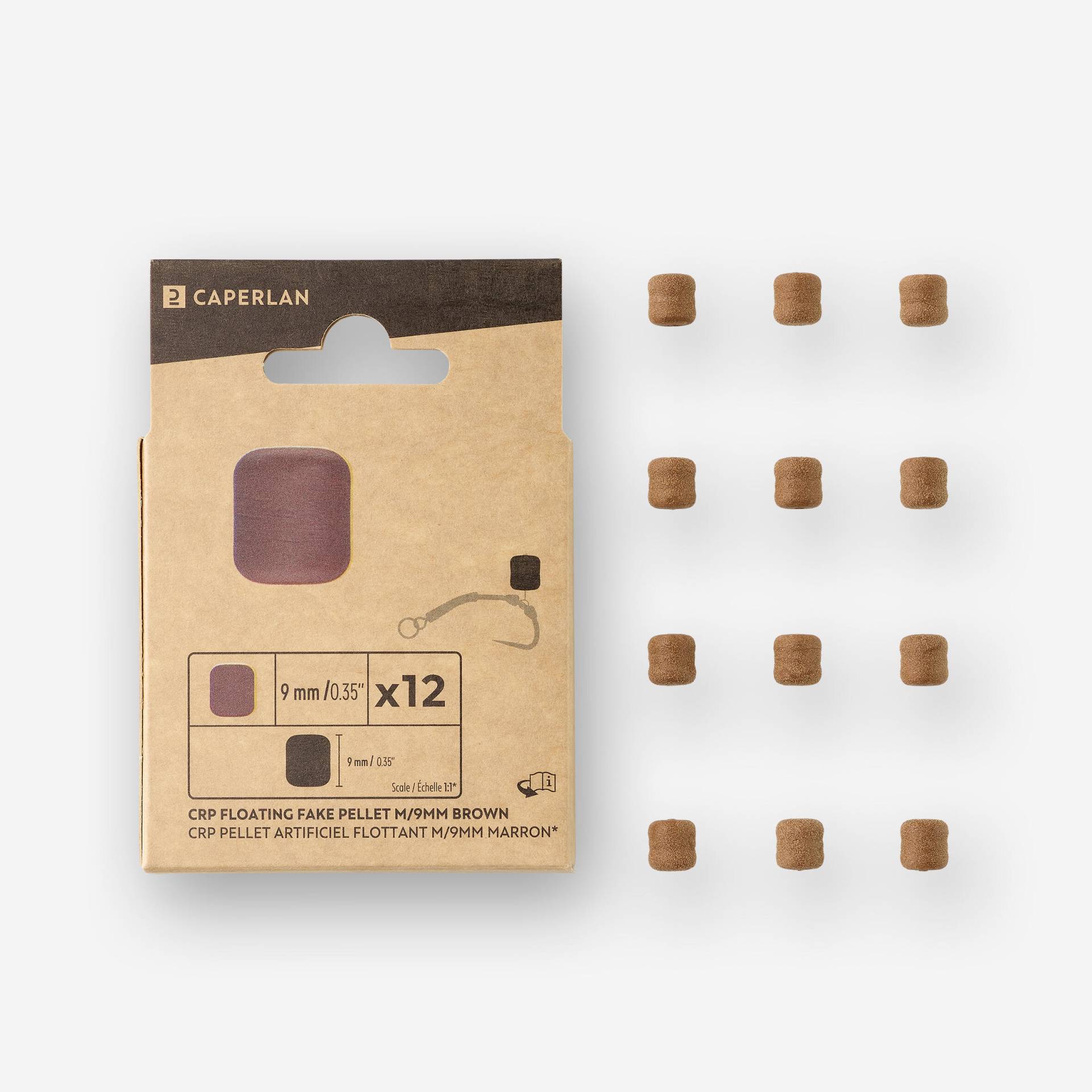Pop up-Pellet 9 mm braun 12 Stk. Karpfenangeln Pop up-Pellet 9 mm braun 12 Stk. Karpfenangeln von CAPERLAN
