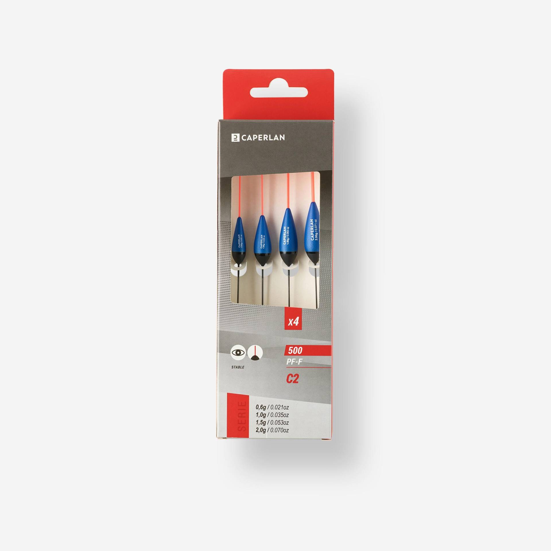 Posen PF-F500 C2 0.6 g / 1 g / 1.5 g / 2 g 4 Stück Posen PF-F500 C2 0.6 g / 1 g / 1.5 g / 2 g 4 Stück von CAPERLAN