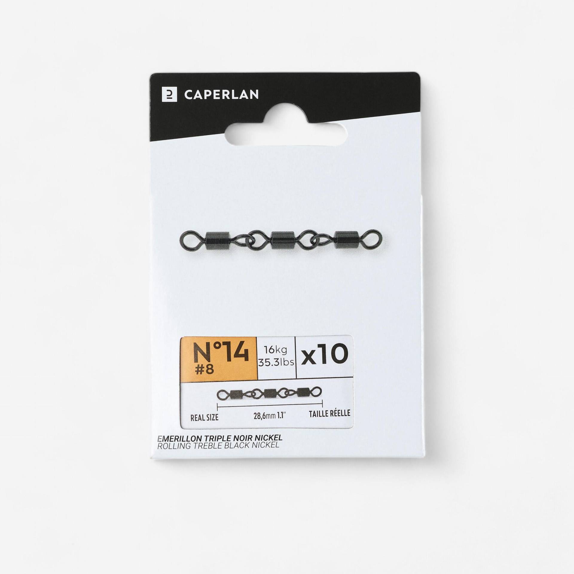Rolling-Dreifachwirbel Black Nickel Rolling-Dreifachwirbel Black Nickel von CAPERLAN