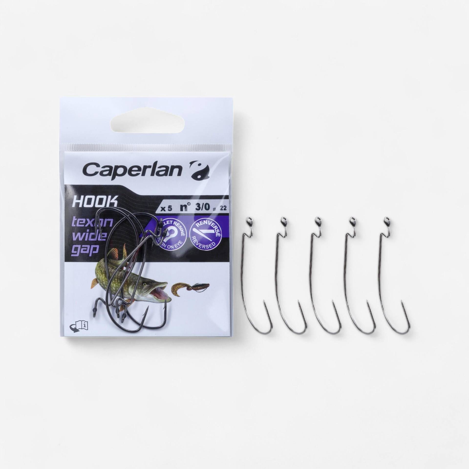 Texan Wide Gap Haken 3/0 von CAPERLAN