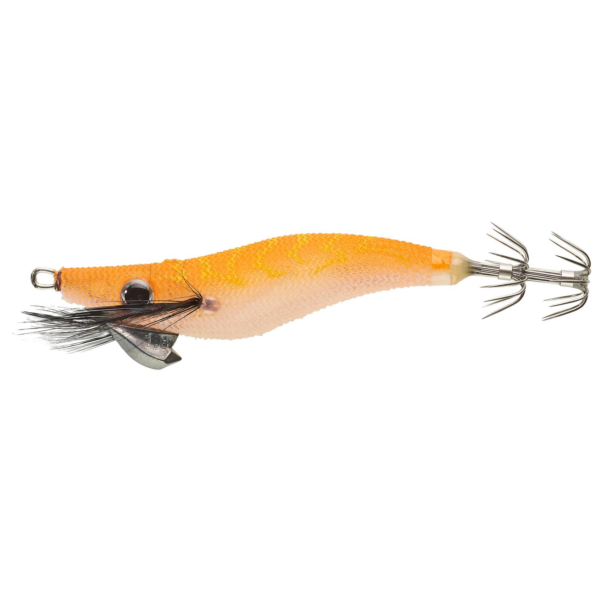 Tintenfischköder sinkend EBI S 1.8/85 für Sepien/Kalmare orange von CAPERLAN