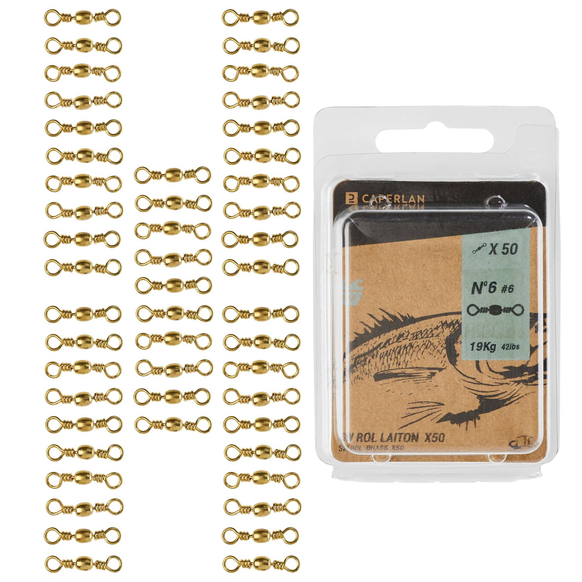 Tönnchenwirbel Swivel Brass SW Messing 50 Stück Tönnchenwirbel Swivel Brass SW Messing 50 Stück von CAPERLAN
