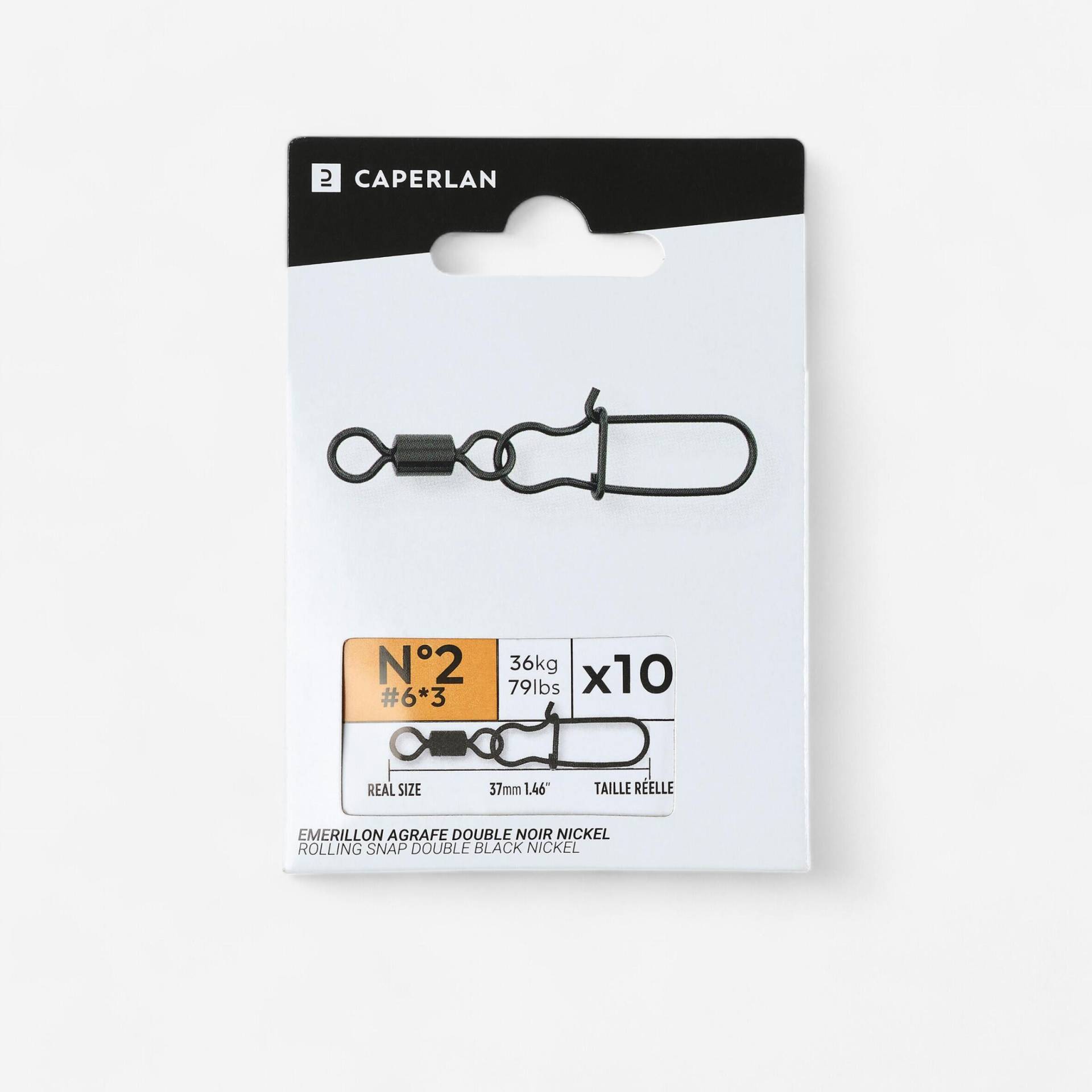 Wirbelkarabiner Double Black Nickel Wirbelkarabiner Double Black Nickel von CAPERLAN