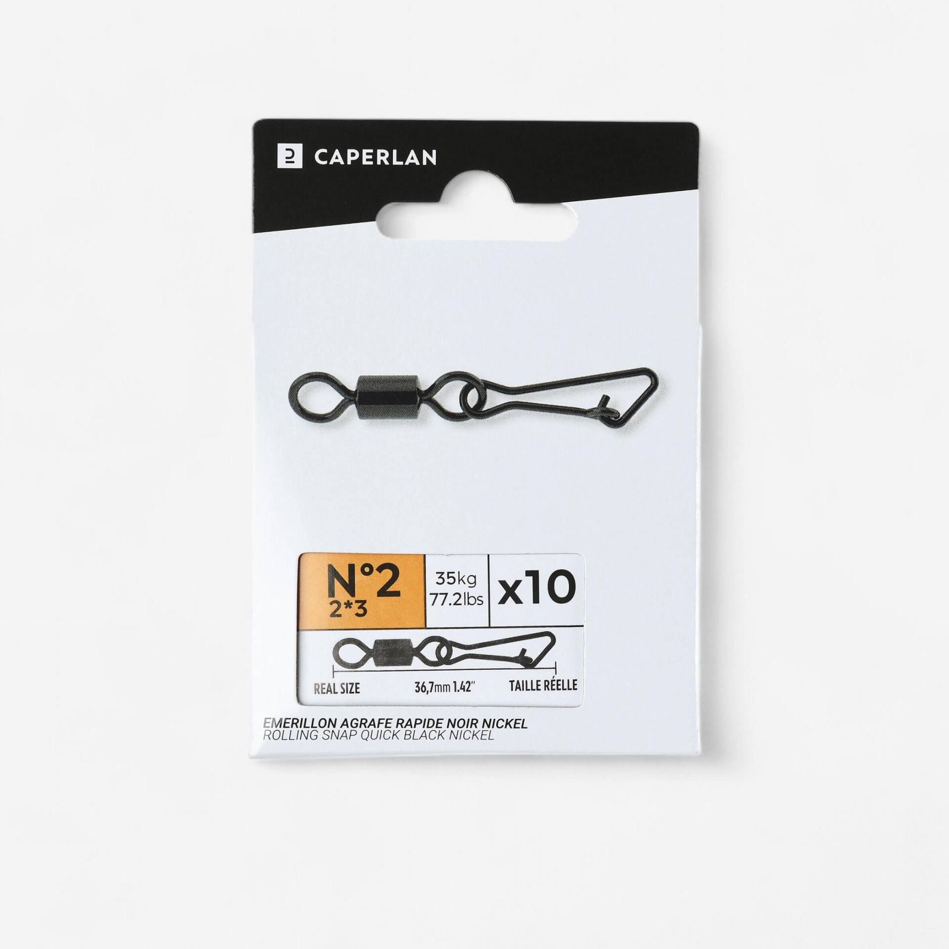 Wirbelkarabiner rapid Black Nickel Wirbelkarabiner rapid Black Nickel von CAPERLAN