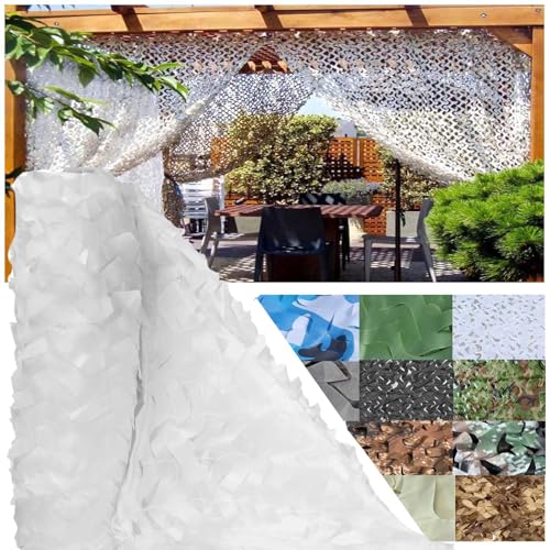 CAQXAQP Weiss Camouflage Netz für Outdoor Jagd Dekoration -1mx2m Tarnnetz Sichtschutz mit Sonnenschutz für Garten Camping Party Autodeckung,Anpassbare Größe CAQXAQP Weiss Camouflage Netz für Outdoor Jagd Dekoration -1mx2m Tarnnetz Sichtschutz mit Sonnenschutz für Garten Camping Party Autodeckung,Anpassbare Größe von CAQXAQP