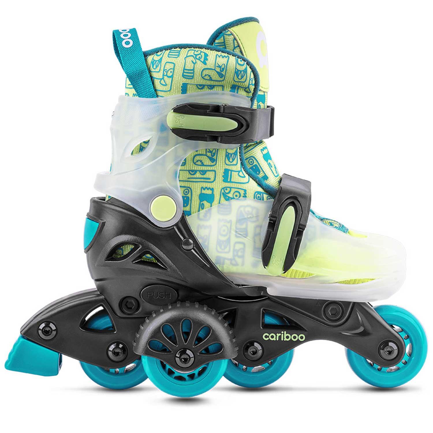 Cariboo Step 1 Inlineskates - Grün. einstellbar für Kinder. apprendre à patiner von CARIBOO