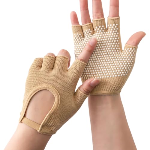 CARISSETT Fitness-Handschuh für Herren, Gewichtheben, 1 Paar, Silikon, rutschfest, Fünf-Finger-Workout-Handschuh, Gewichtstraining-Handschuh von CARISSETT