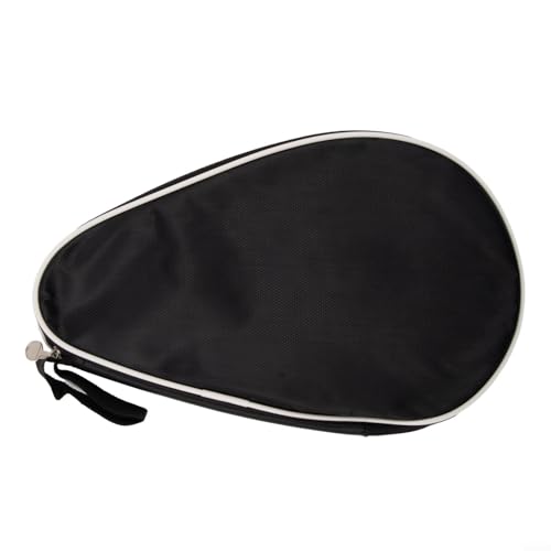 CARMOTTER Staubdichte Aufbewahrungstasche, tragbare Tischtennisschläger-Tasche, Kürbis-Typ Paddeltasche, Oxford-Stoff-Material (schwarz) von CARMOTTER