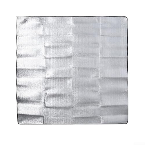 Matte aus Aluminiumfolie für Zelt oder Schlafsack, feuchtigkeitsbeständig und leicht zu reinigen (2 x 2 m) von CARMOTTER