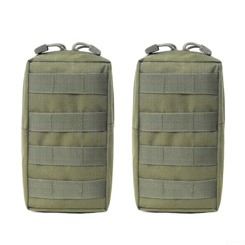 Molle Pouch Gürteltasche, Hüfttasche, kompakte Campingtasche, mehrere Staufächer (Armeegrün) von CARMOTTER