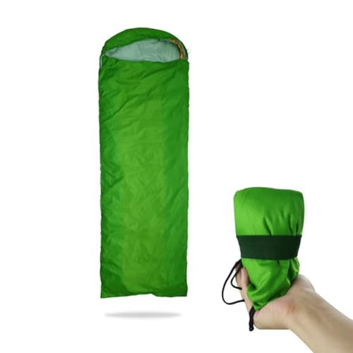 Tragbarer Schlafsack, wasserdicht, für Camping, Reisen, Wandern, Reisen, Unterschlupfdecke, Schlafsack, Outdoor-Survival-Ausrüstung (grün) von CARMOTTER