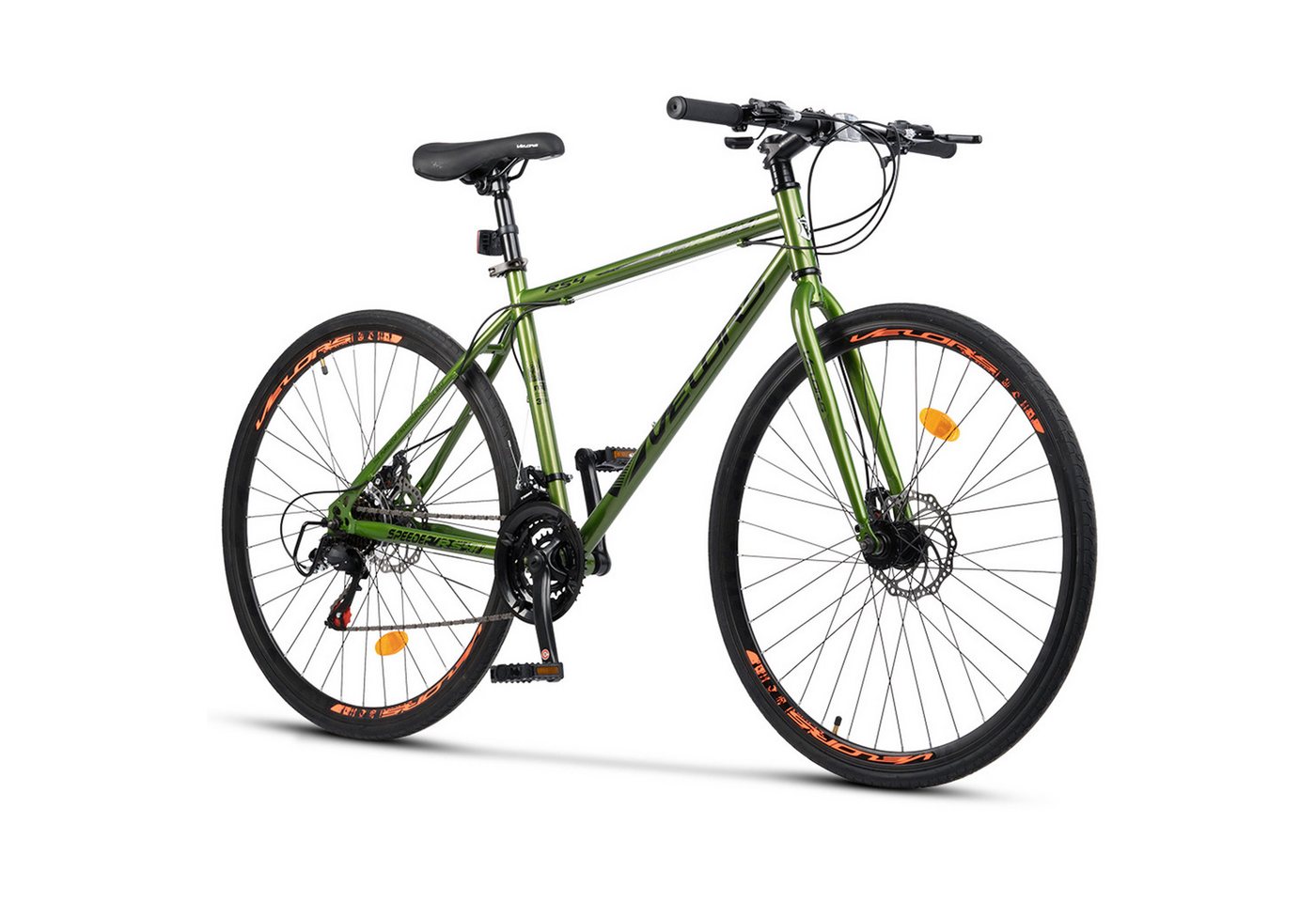 CARPAT SPORT Mountainbike 26 Zoll Fahrrad für Herren Damen, Mädchen, Jungen, geeignet ab 150 cm, 21 Gang, Kettenschaltung, (Set), Trekkingrad für 160 - 190 cm City Commuter Fahrrad von CARPAT SPORT