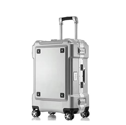 CARPOP Handgepäckkoffer, Hartschalen-Handgepäck mit Aluminiumrahmen, Koffer ohne Reißverschluss, Gepäckkoffer mit TSA-Zahlenschloss von CARPOP