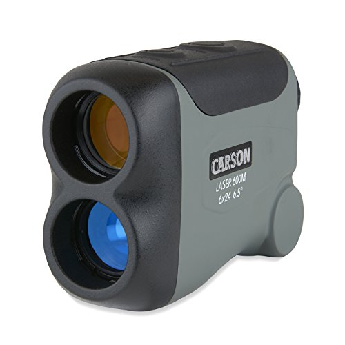 Carson Litewave Pro 650 Yard Laser Entfernungsmesser mit 6X Vergrößerung, Golf Pinseeker und Neigungsausgleich (RF-700) von CARSON