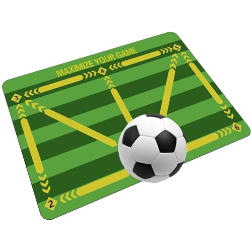 Fußball Trainingsmatte, rasenfarbene Fußbälle als Geschenke für Jungen und Mädchen, Fußball-Trainingsausrüstung für Kinder, Fußballspiele, Trainingsmatten-Zubehör, Fußball, Fußball-Hilfsma von CARXB