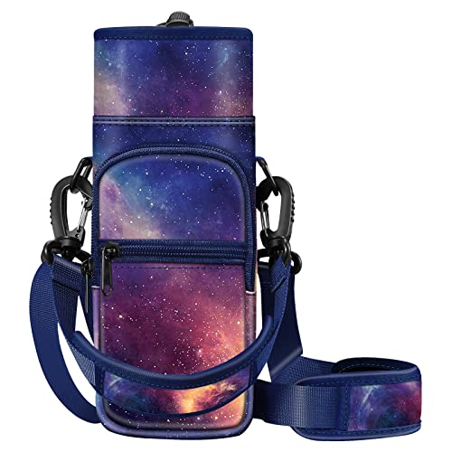 CASEBOT Tragetasche für Wasserflaschen, Sport-Trinkflaschenhalter, mit Verstellbarer Schulter-Handschlaufe und 2 Taschen, für Männer und Frauen, Wandern, Camping, Reisen, Galaxy CASEBOT Tragetasche für Wasserflaschen, Sport-Trinkflaschenhalter, mit Verstellbarer Schulter-Handschlaufe und 2 Taschen, für Männer und Frauen, Wandern, Camping, Reisen, Galaxy von CASEBOT