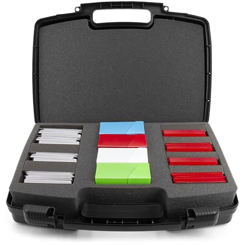 CASEMATIX Sammelkartenetui und Kartenspiel-Organizer für 2000 Karten – 43,2 cm Hartschalen-Kartenetui für Sammelkarten mit 18 Trennwänden und schützendem Schaumstoff-Innenfutter für von CASEMATIX