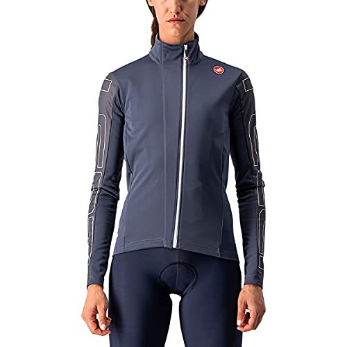 CASTELLI 4519539 TRANSITION W JACKET Jacket Women's Dunkelstahlblau/weiches Rosa M von CASTELLI