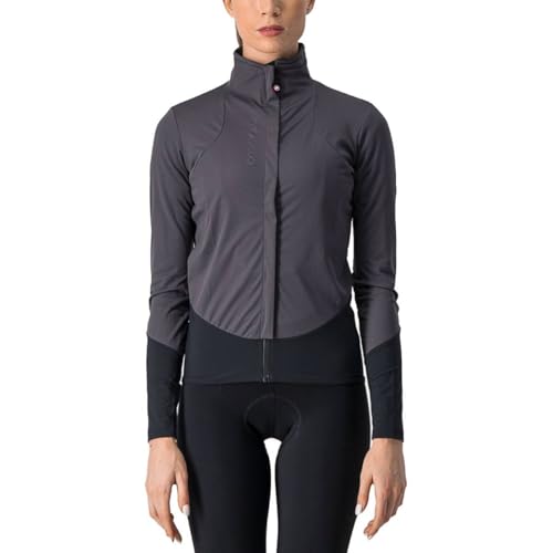 CASTELLI 4520558-030 BETA RoS W JACKET Jacket Damen DARK GRAY/BLACK Größe L von CASTELLI