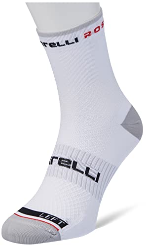 CASTELLI 4521027-001 ROSSO CORSA PRO 9 SOCK Socks Men's Weiß XXL von CASTELLI