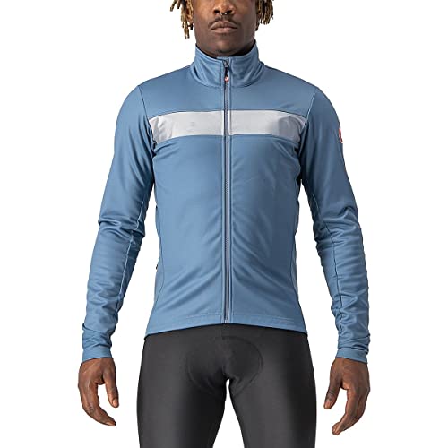 Castelli 4521503 RADDOPPIA 3 JACKET Jacket Men's STEEL BLUE/BLUE REFLEX XXL von CASTELLI