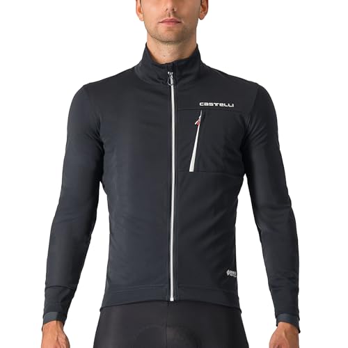Castelli 4521504 GO JACKET Jacket Men's LIGHT BLACK/WHITE XL Castelli 4521504 GO JACKET Jacket Men's LIGHT BLACK/WHITE XL von CASTELLI