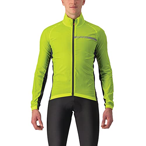 Castelli 4521511 SQUADRA STRETCH JACKET Jacket Men's ELECTRIC LIME/DARK GRAY S von CASTELLI