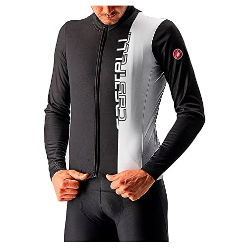 CASTELLI 4521515-085 TRAGUARDO Jersey FZ Sweatshirt Men's Hellschwarz/weiß S CASTELLI 4521515-085 TRAGUARDO Jersey FZ Sweatshirt Men's Hellschwarz/weiß S von CASTELLI