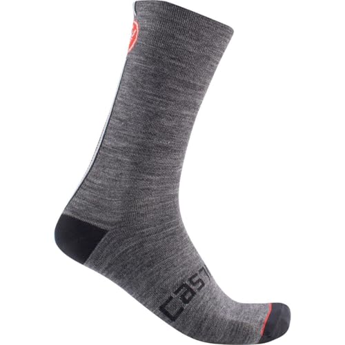 Castelli 4522567 RACING STRIPE 18 SOCK Socks Unisex DARK GRAY S/M Castelli 4522567 RACING STRIPE 18 SOCK Socks Unisex DARK GRAY S/M von CASTELLI