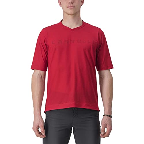 CASTELLI 4523018-611 Trail TECH Tee 2 T-Shirt Men's Dunkelrot M von CASTELLI