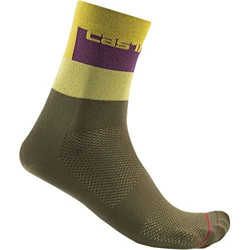 CASTELLI 4523027-346 BLOCCO 15 SOCK Socks Men's Verteidiger grün M von CASTELLI