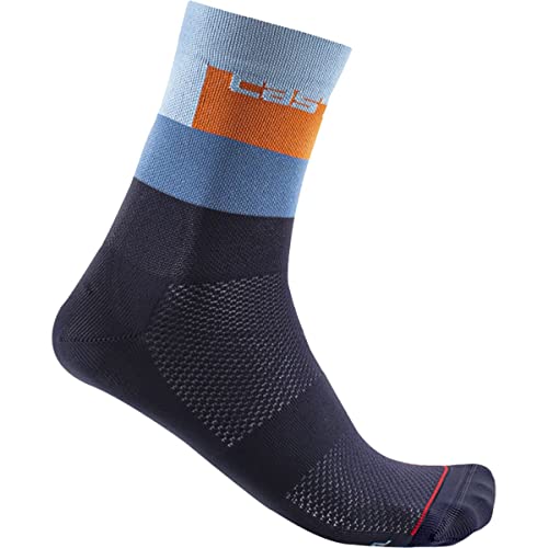 CASTELLI 4523027-424 BLOCCO 15 SOCK Socks Men's Belgischer Blau XL von CASTELLI