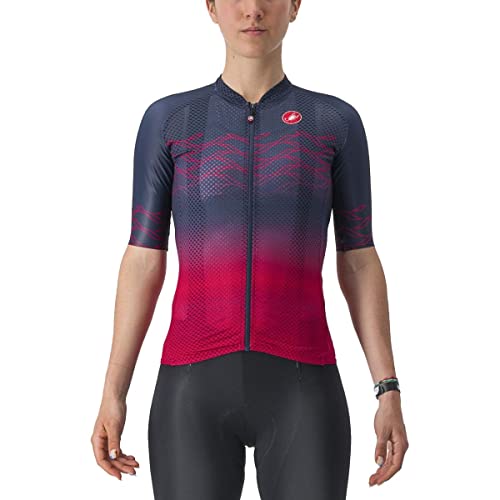 CASTELLI 4523037-424 Climber's 2.0 W Jersey T-Shirt Women's Belgier Blau/Persisch Rot L von CASTELLI