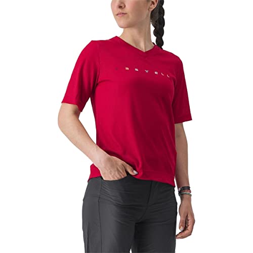 CASTELLI 4523047-611 Trail TECH 2 W Tee T-Shirt Women's Dunkelrot L von CASTELLI