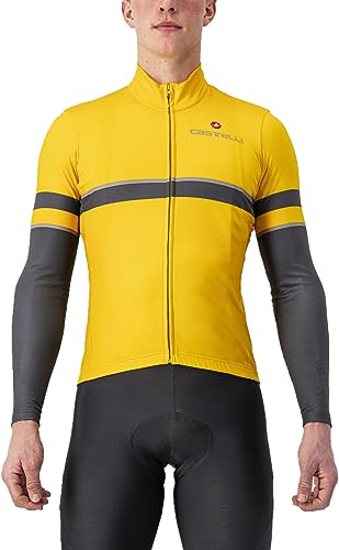 CASTELLI 4523525-755 Retta LS Jersey T-Shirt Unisex Goldenrod/Dark Gray Größe XL von CASTELLI