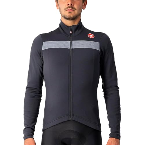 CASTELLI Herren Puro 3 Jersey FZ Sweatshirt, Schwarz (Light Black/Silver Reflex), S CASTELLI Herren Puro 3 Jersey FZ Sweatshirt, Schwarz (Light Black/Silver Reflex), S von CASTELLI