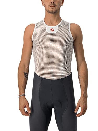 CASTELLI Men's CORE MESH 3 Sleeveless T-Shirt, Weiß, XXL von CASTELLI